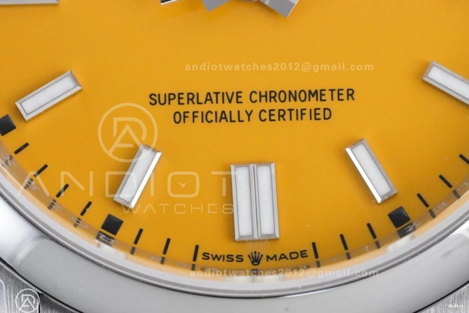 Perpetual V2 Dial DD3230 1:1 Best VSF 36mm Oyster 904L Steel Yellow Edition 126000 0416